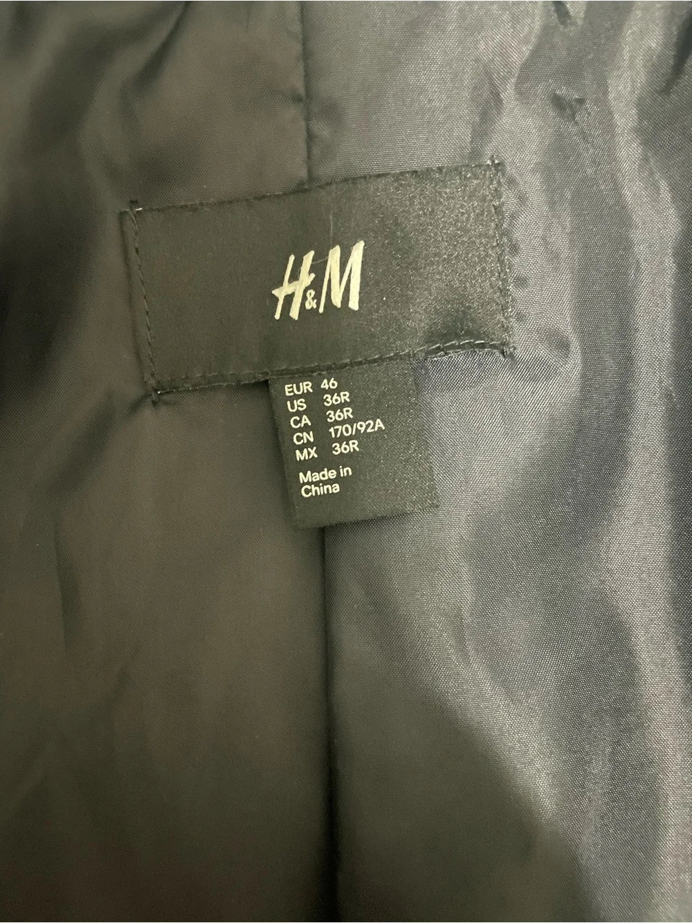 H&M Men's Dark Navy Knit Blazer - Single-Breasted Sport Coat